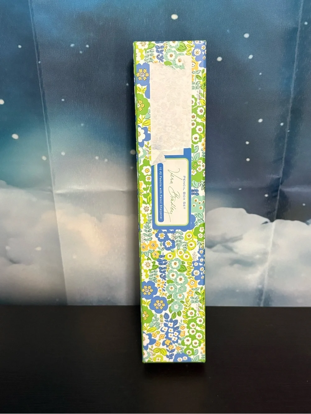 Vera Bradley pencil set w/ sharpener pencils English Meadow pattern Retired NOS